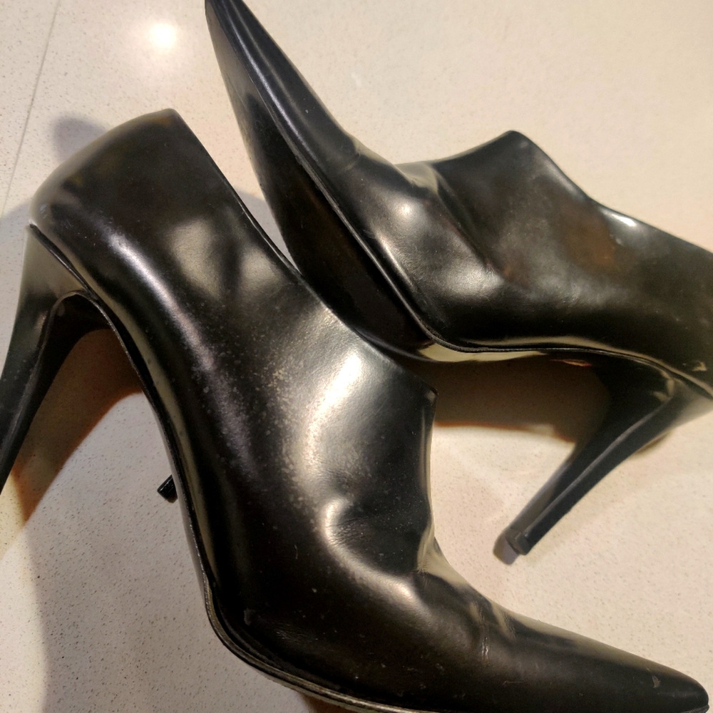 Zara Woman Collection Black Stilettos Ankle Booties